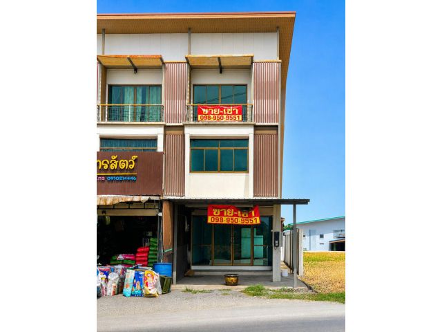 ขายอาคารพาณิชย์ 3 ชั้น บ้านเกาะ อ.เมือง สมุทรสาคร ติดถนนใหญ่สวนส้ม พร้อมอยู่ เหมาะค้าขาย