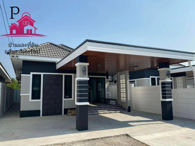 บ้านใหม่พร้อมอยู่ ฟรีทุกค่าใช้จ่ายใกล้โรงบินสันเพียง 15 นาที