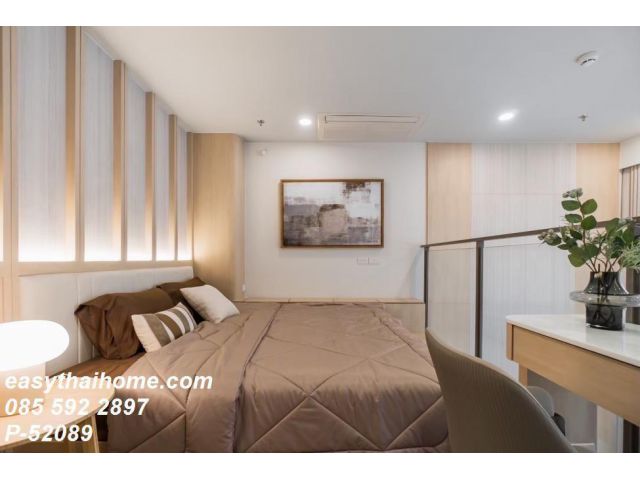 P-52089 + คอนโดให้เช่าห้องหรูแบบ Duplex Whizdom The Forestias Maythopia 1 ห้องนอน ชั้น 10 วิวเมือง ใกล้ BTS อุดมสุข Line: @easythaihome 085-592-2897