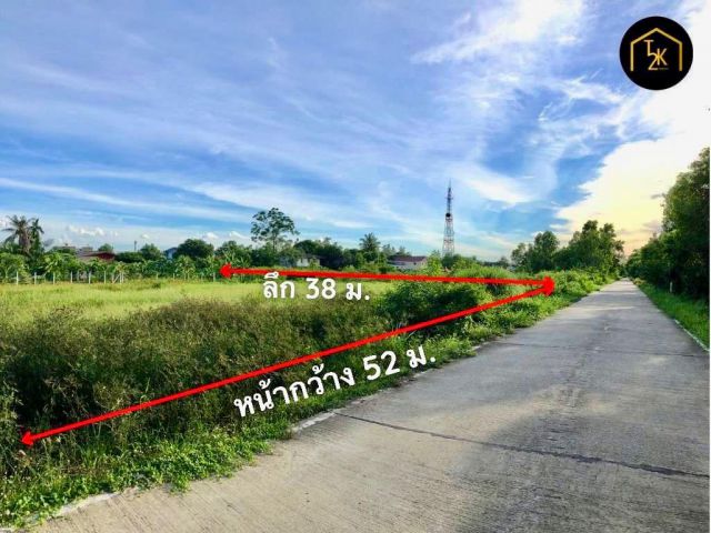 ขายที่ดินเปล่า 500 ตารางวา ที่ดินอยู่ห่างจากอำเภอหนองเสือเพียง 750 เมตร
