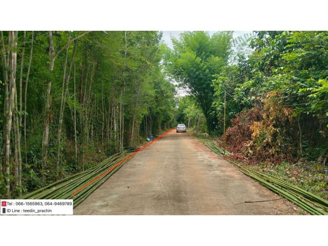 ขายที่เขตตำบลกบินทร์ ที่ติดถนน คอนกรีต ที่ดินแปลงเล็ก ทำบ้านพัก