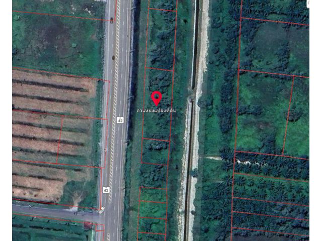 ขายที่ดินทำเลทองติดถนนใหญ่ ห่างจากปั้มบางจาก 200 เมตร