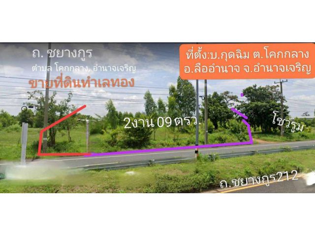 ที่ดินทำเลทอง เหมาะทำธุรกิจ หรือไว้เป็นสำนักงาน ติดถนนชยางกูร