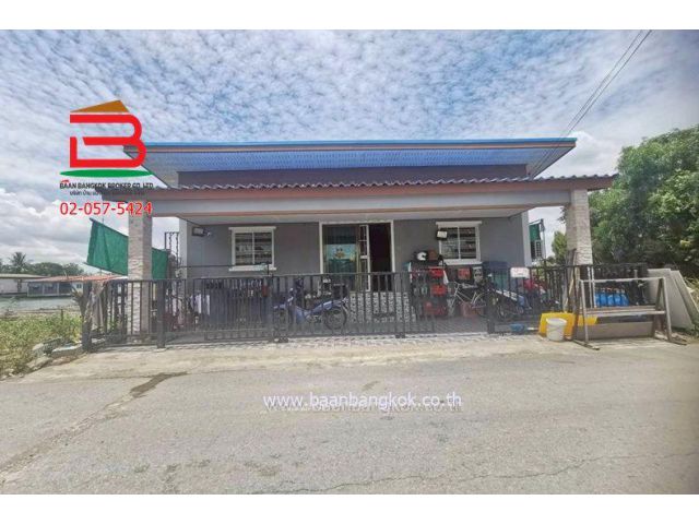 บ้านเดี่ยว เรือนแพเต็มรัก (ซอยวัดเต็มรักพัฒนา) เนื้อที่ 50 ตรว. ใกล้วัดเต็มรักสามัคคี บางคูรัด บางบัวทอง นนทบุรี