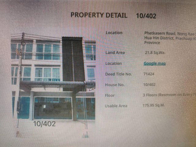 Selling Building at Hua Hin