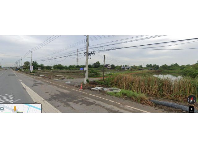 ที่ดินราคาถูก ติดถนน 3001 เนื้อที่ 6 ไร่ 2 งาน 17 ตรว. ด้านหลังติดคลองประเวศบุรีรมภ์