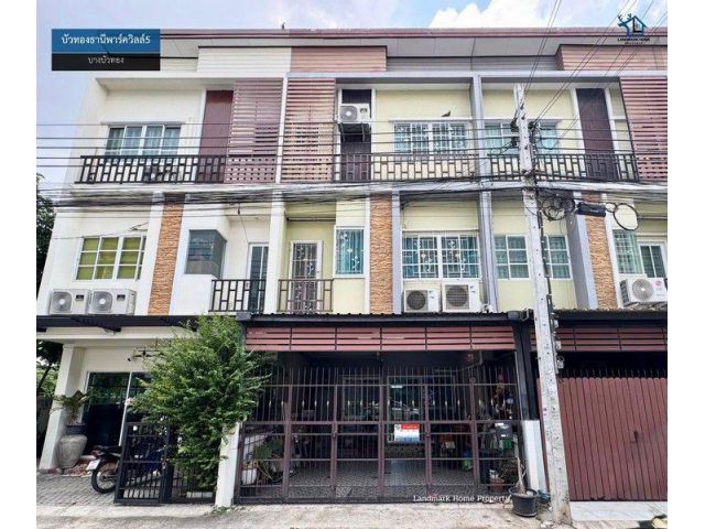 LM26-0085 ขายทาวน์โฮม 3 ชั้น บัวทองธานีพาร์ควิลล์5 บางบัวทอง เนื้อที่ 18.3 ตรว 4นอน 4น้ำ ต่อเติมเต็ม พร้อมอยู่