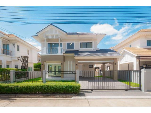 หมู่บ้านเพอร์เฟคเพลสราชพฤกษ์ เฟส1 Perfect Place Ratchapruk บ้านเดี่ยว 2 ชั้น ตกแต่งใหม่พร้อมอยู่ทำเลดี