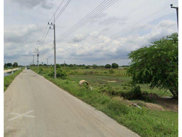 ขายที่ดินหน้าประดู่ 13 ไร่ ติดถนนลาดยาง ใกล้แยกพานทอง(ถนน3466)-4กม. อ.พานทอง ชลบุรี