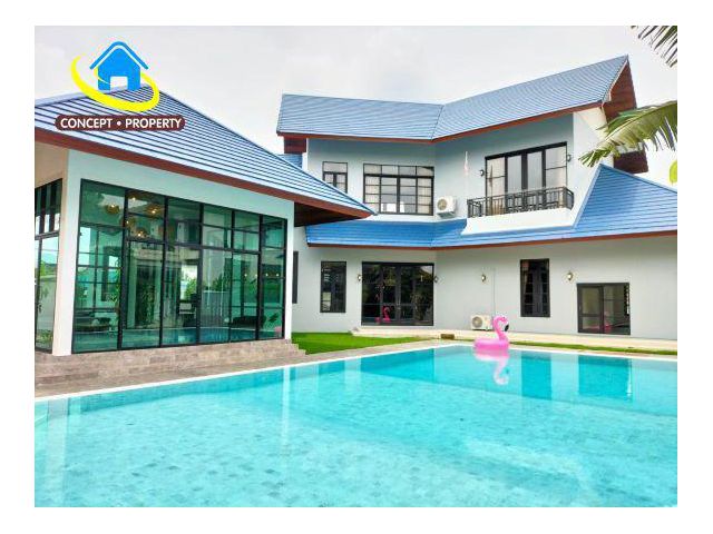 ขายบ้านเดี่ยว pool villa 1 ไร่ ซอยศรีนครินทร์ 45 ประเวศ
