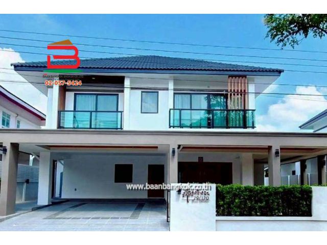บ้านเดี่ยว 2 ชั้น หมู่บ้านภัทรา (ซอยรามคำแหง76) เนื้อที่ 66.2 ตรว. ใกล้ห้างพาซิโอ ถนนรามคำแหง แขวงหัวหมาก เขตบางกะปิ