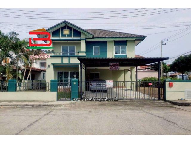 บ้านเดี่ยว วิสต้าวิลล์ 3 (ลำลูกกา คลอง 8) เนื้อที่ 93.1 ตรว.ถนนตัดผ่าน ลำลูกกา-ธัญบุรีคลองแปด ตำบลลำลูกกา อำเภอลำลูกกา
