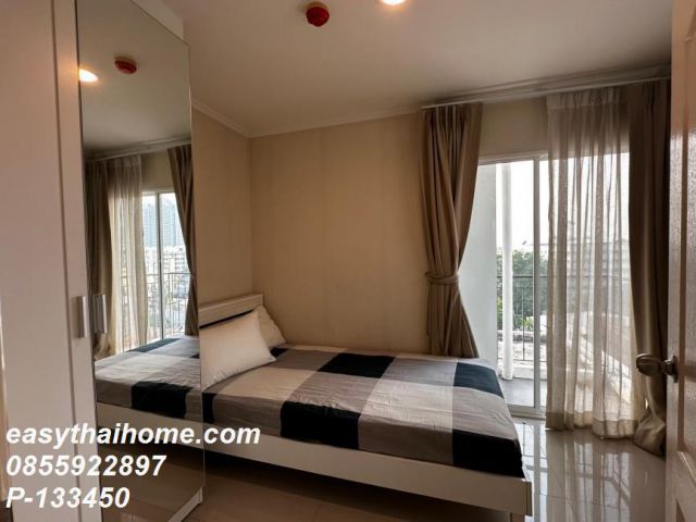 P-133450 ให้เช่าห้องแบบ 2นอน คอนโดห้องสวย น็อตติ้ง ฮิลล์ สุขุมวิท 107 ใกล้ BTS แบริ่ง ชั้น8 เฟอร์ครบ มีเครื่องซักผ้า วิวสวน Line: @easythaihome