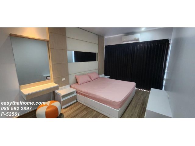 P-52561 ให้เช่าห้องใหญ่ทำเลทองสุขุมวิท โนเบิล รีไฟน์ ใกล้ BTS พร้อมพงษ์ 300ม ชั้น8 เฟอร์ครบ มีเครื่องซักผ้า รวมส่วนกลาง
