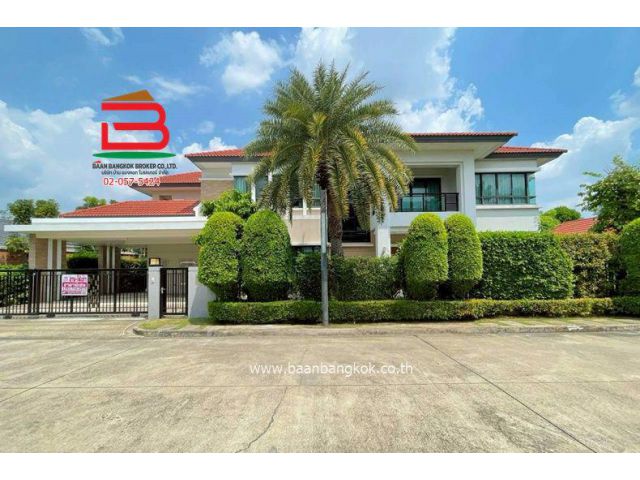 บ้านเดี่ยว แกรนด์ บางกอก บูเลอวาร์ด ราชพฤกษ์-รัตนธิเบศร์ (ใกล้เซ็นทรัลเวสต์เกต) เนื้อที่ 135.4 ตรว. อำเภอเมืองนนทบุรี