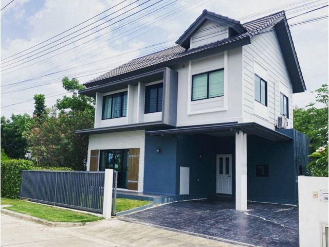 หมู่บ้านวราบดินทร์ รังสิตคลอง 3 เนื้อที่ 60 ตร.วา 3 นอน 3 น้ำ หลังมุมติดสวน วิวทะเลสาบ ตกแต่งครบ