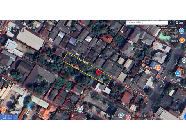 ขายที่ดินเปล่าใจกลาง “ดุสิต” ซอยร่วมจิตต์ 3 ถนนพิชัย ผังสีน้ำตาล ย.8-6