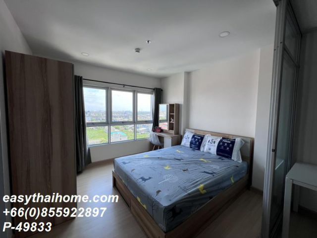 P-49833 | ปล่อยเช่า Supalai Veranda Sukhumvit 117 (ศุภาลัย เวอเรนด้า สุขุมวิท 117)  คอนโด 1 ห้องนอน วิวเมือง เฟอร์ครบ