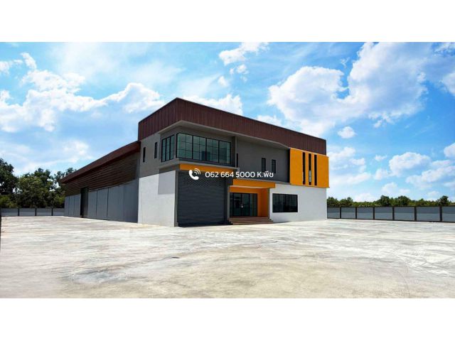 ให้เช่า โรงงาน/โกดังพร้อมสำนักงาน 1,120 ตร.ม. พื้นที่สีม่วง ขออนุญาต รง. ได้ ใกล้พอร์โต้โกท่าจีน พระราม2 มหาชัย สมุทร