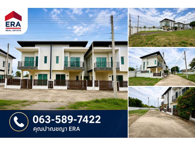 ขายที่ดินแถมบ้านแฝด มือหนึ่ง  4 หลัง  เนื้อที่ 329.4 ตรว.  ติดถนนเพชรเกษม  ต.เขาน้อย อ.ปราณบุรี จ.ประจวบคีรีขันธ์
