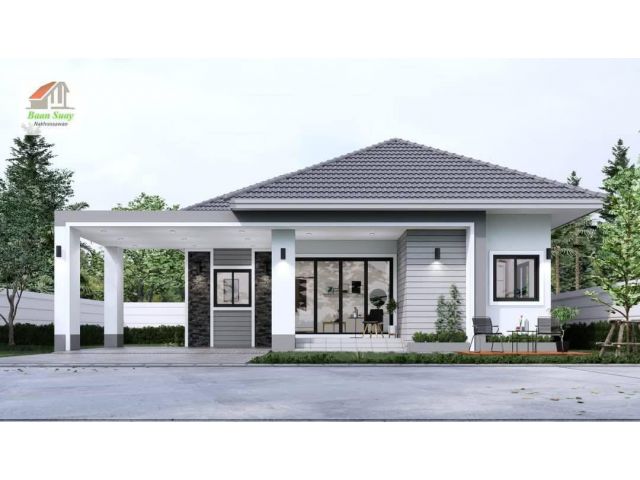 โครงการบ้านสวย เฟส 4 ขายบ้านเดี่ยว ใหม่ ทันสมัย พิกัด ต.หนองปลิง อ.เมือง จ.นครสวรรค์ (เข้าซอยจ่าหมูจุ่ม)