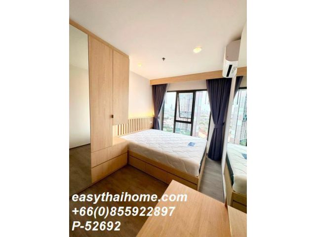 P-52692 | ปล่อยเช่า Regent Home Wutthakat (รีเจ้นท์ โฮม วุฒากาศ)  คอนโดชั้นสูง วิวเมือง ทิศตะวันออก เฟอร์ครบ