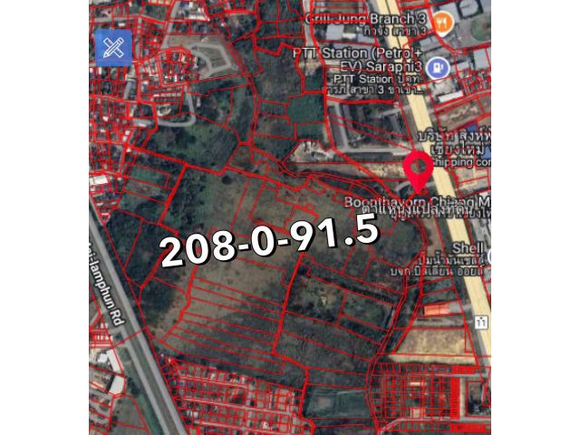 L628 ขายที่ดินเปล่า(วิวทุ่งนา) 208 ไร่ ต.ไชยสถาน อ.สารภี จ.เชียงใหม่