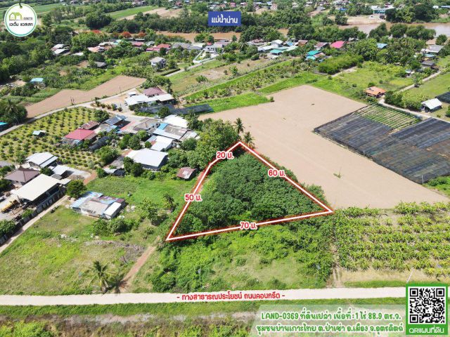 ที่ดินเปล่า ใกล้โรงพยาบาลพิษณุเวชอุตรดิตถ์,โกลบอลเฮ้าส์,ม.ราชภัฏ