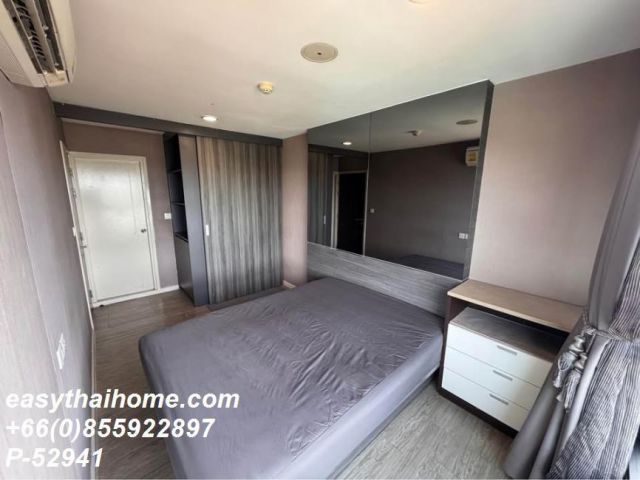 P-52941 | ปล่อยเช่า Villa Lasalle (วิลล่า ลาซาล) คอนโด 1 ห้องนอน วิวเมืองสวย เฟอร์ครบ พร้อมเครื่องซักผ้า ใกล้ BTS