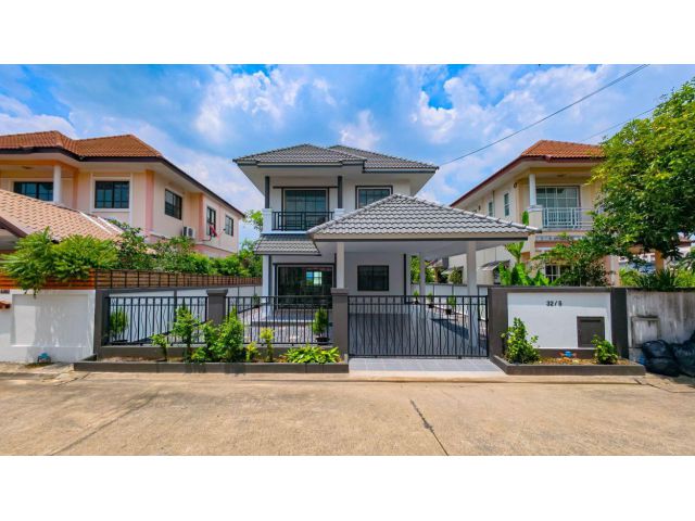 ขายบ้านเดี่ยว 2 ชั้น เต็มสิริ พาร์ค 2 ถนนมิตรไมตรี 61.9 ตรว. 4 นอน 2 น้ำ มีพื้นที่สวนรอบบ้าน