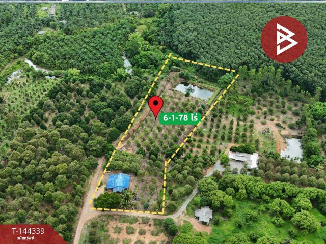 ขายที่ดินพร้อมสวน เนื้อที่ 6 ไร่ 1 งาน 78 ตร.วา ท่าใหม่ จันทบุรี