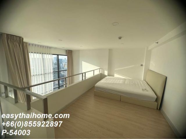 P-54003 | ปล่อยเช่า Knightsbridge Prime Sathorn (ไนท์บริดจ์ ไพร์ม สาทร) คอนโด Duplex 2 ชั้น ชั้นสูง วิวเมืองสวย