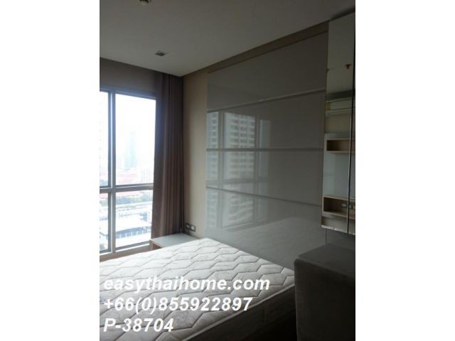 P-38704 วิวเมืองสุดปัง! ดิ แอดเดรส สาทร 2 นอน ใกล้ MRT ลุมพินี 55,000 บาท Line Id @easythaihome 085-592-2897