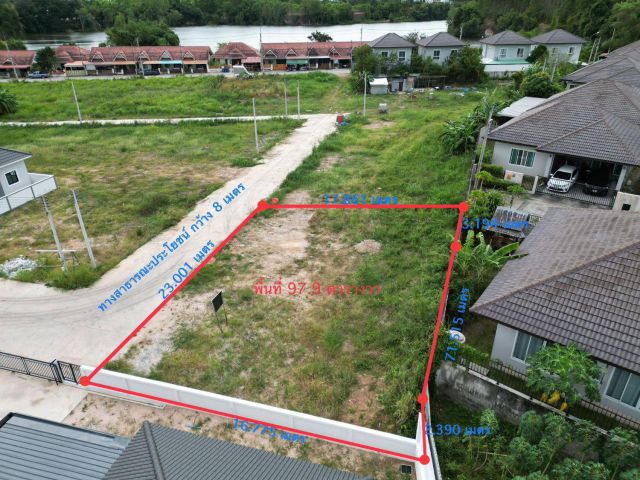 ขายที่ดินทับมาถมแล้วเนื้อที่ 97 ตรว.ในโครงการหมู่บ้านริชเวล ใกล้ถ.บายพาสเลี่ยงเมืองระยอง364-1กม. เมืองระยอง