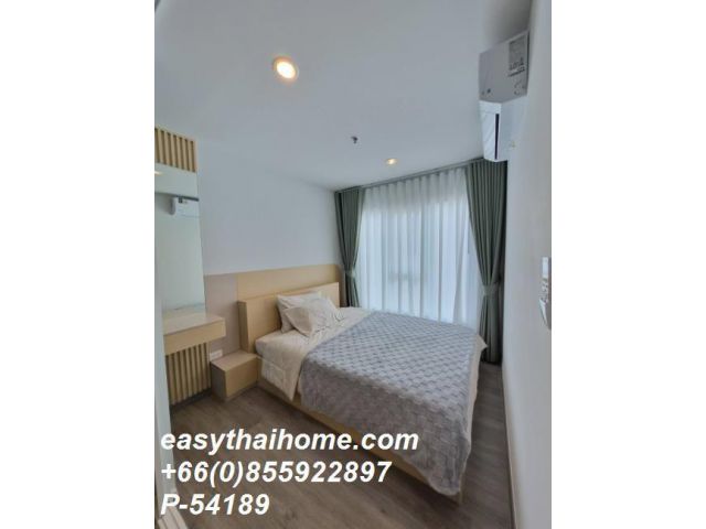 P-54189 | ปล่อยเช่า Regent Home Bangna (รีเจ้นท์โฮม บางนา)  คอนโด 1 ห้องนอน ชั้นสูง วิวเมือง เฟอร์ครบ พร้อมเครื่องซักผ้า