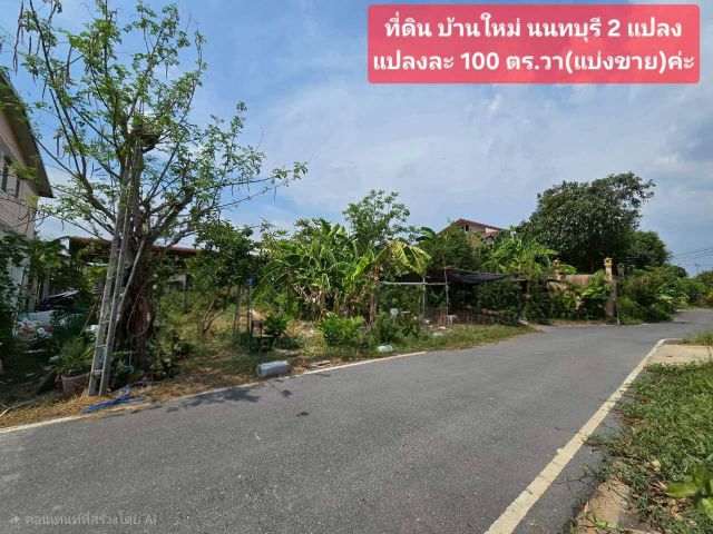 ขายที่ดินเปล่า 45 ตร.ว. โครงการบ้านปีกไม้ บางใหญ่-วัดลาดปลาดุก นนทบุรี ใกล้ MRT คลองบางไผ่ ราคาล้านต้นๆ เหมาะสร้างบ้าน!