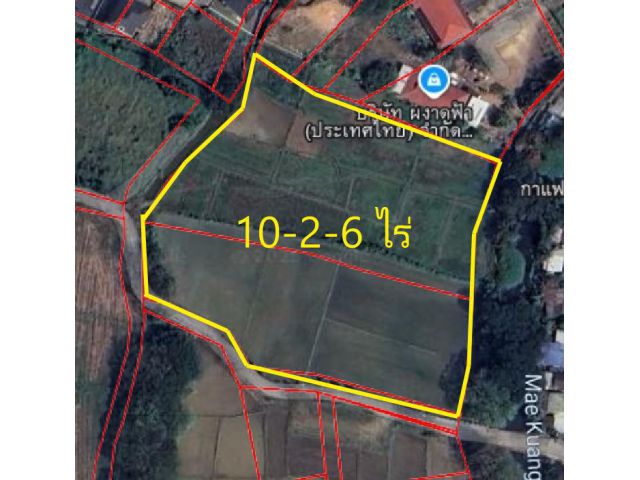 L560 ขายที่ดินเปล่า 10-2-6 ไร่ ( ต.สันพระเนตร อ.สันทราย จ.เชียงใหม่)