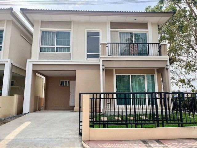 BH4218 ให้เช่าบ้านเดี่ยว หมู่บ้านภัสสรไพรด์ ปิ่นเกล้า-วงแหวน บ้านหลังมุม พร้อมเฟอร์นิเจอร์และเครื่องใช้ไฟฟ้าครบ ใกล้ศาลา