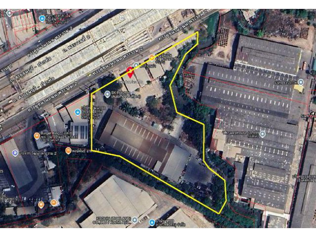 ขายที่ดิน ตรงข้ามเซ็นทรัลมหาชัย ติดถนนพระราม 2 เนื้อที่ 9-0-79.6 ไร่ พร้อมสิ่งปลูกสร้าง