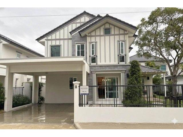 รหัสC7205 ให้เช่าบ้านเดี่ยว 2ชั้น หมู่บ้าน Villaggio 3 ศรีนครินทร์-บางนา บ้านตกแต่งสวยพร้อมอยู่