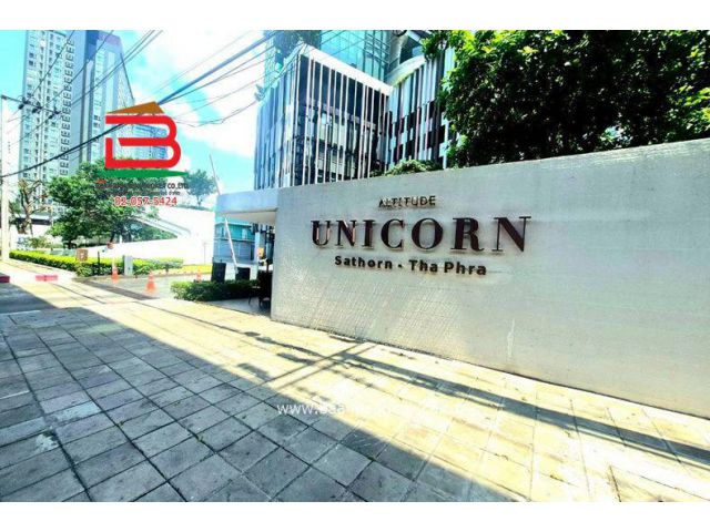 คอนโดมิเนียม Altitude Unicorn Sathorn-Tha Phra ติด BTS ตลาดพลู 2 ห้องนอน 53.23 ตรม. แขวงตลาดพลู เขตธนบุรี
