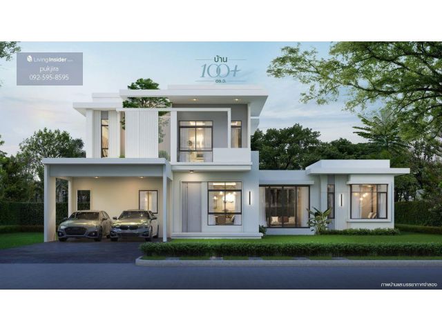 ขาย / For Rent บ้านเดี่ยวหรู “มัณฑนา 100+ กาญจนา – บางบอน 5”  บ้านใหม่มาก เข้าอยู่ไม่ถึง 1 ปี พร้อมเฟอร์นิเจอร์ + เครื่อ