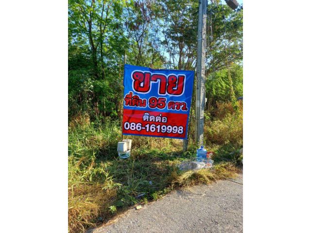 ขายที่ดิน 95 ตร.ว. ถมแล้ว หลังโลตัสสุพรรณบุรี ใกล้โรงแรมเลิศธานี
