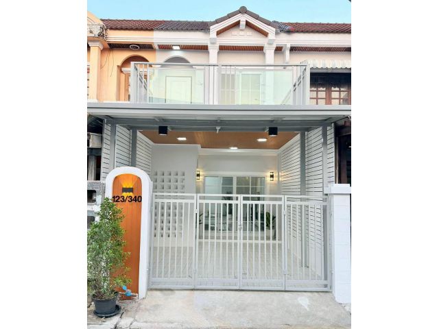 หมู่บ้านนันทนาการ์เด้น2 ท่าอิฐ-รัตนาธิเบศร์นนทบุรี ทาวน์เฮ้าส์ 2 ชั้น ตกแต่งใหม่ พร้อมอยู่
