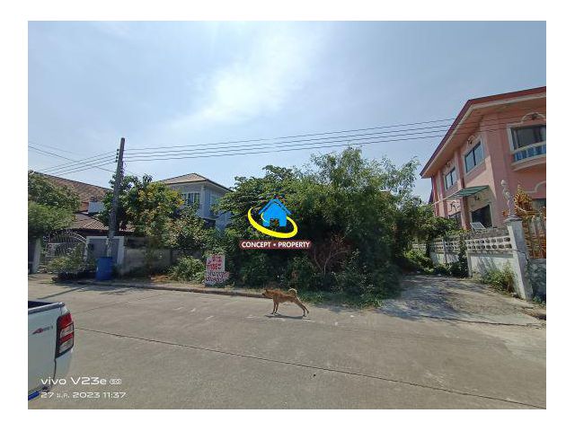 ขายด่วน! ที่ดินเปล่า 64 ตร.ว. หมู่บ้านแฮปปี้เพลส 2 (ฉลองกรุง 23) ใกล้สุวรรณภูมิ บรรยากาศดี เหมาะสร้างบ้านเหมาะมาก