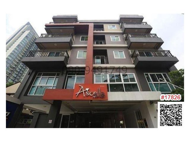 เช่า Ascella Apartment Sukhumvit38 ใกล้ BTS ทองหล่อ