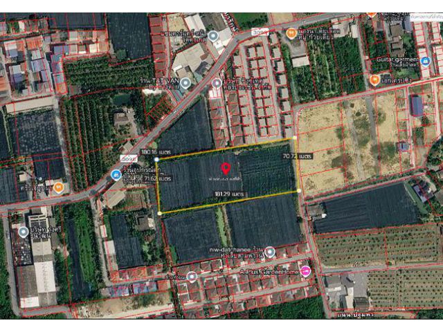 ขายที่ดิน ซอยโรมัน ตำบลสามพราน อำเภอสามพราน นครปฐม เนื้อที่ 8 ไร่