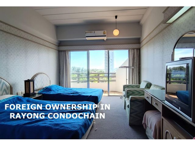 BEACH CONDO IN RAYONG CONDOCHAIN. - NOW WITH FOREIGN OWNERSHIP - PRICE 850,000 THB.