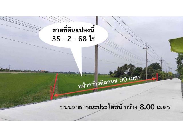 ขายที่ดิน 35 ไร่ ลำพญา บางเลน นครปฐม ที่สวย ราคาไม่แพง ใกล้ตลาดน้ำวัดลำพญา