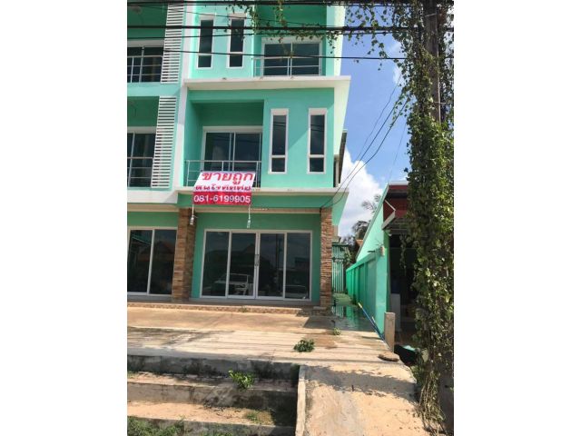 ขายถูกมาก ผ่อนตรงได้!! อาคารพาณิชย์ 3 ชั้น ติดถนน 4 เลน อ.กันทรวิชัย มหาสารคาม ใกล้ ม.มหาสารคาม ใกล้บิ๊กซี